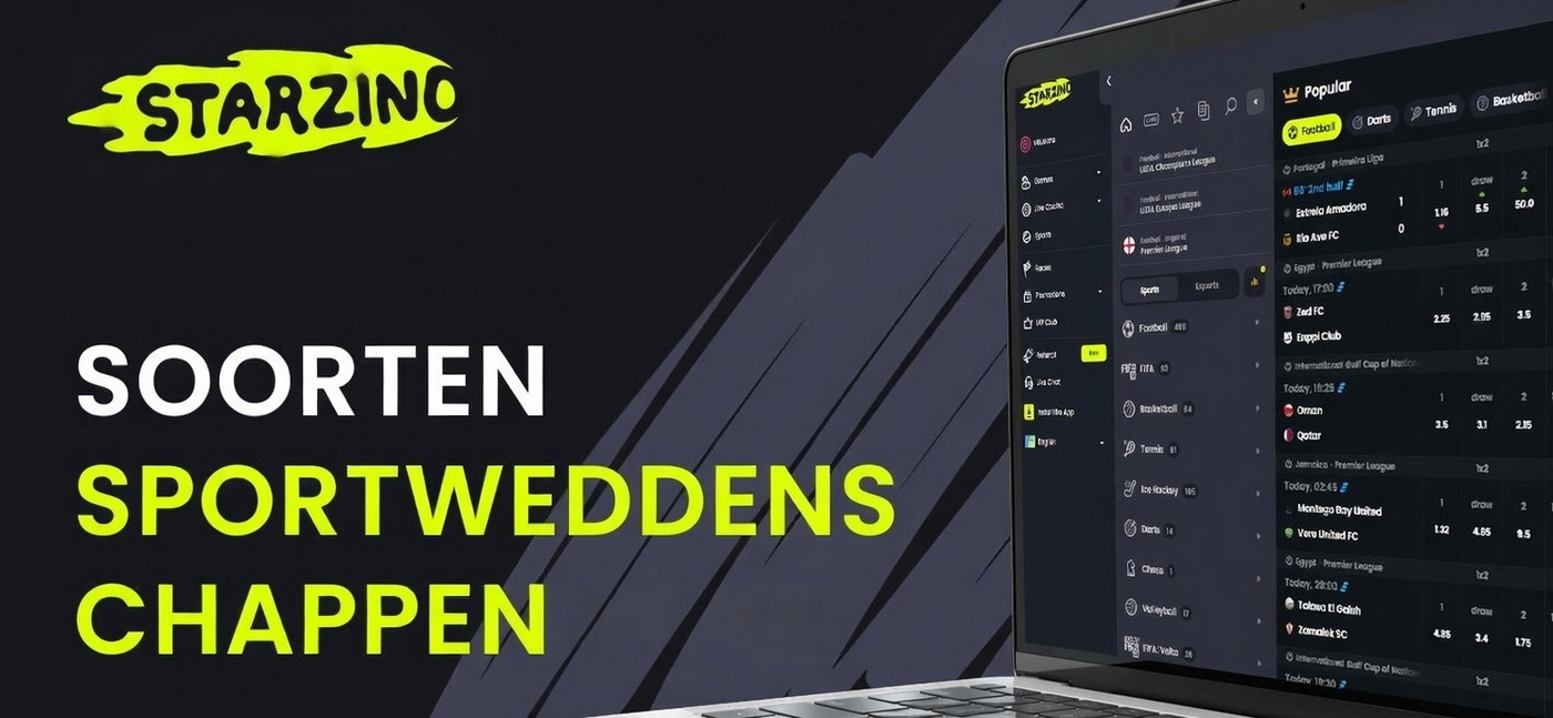 Sporten beschikbaar voor weddenschappen op de Starzino online platform website