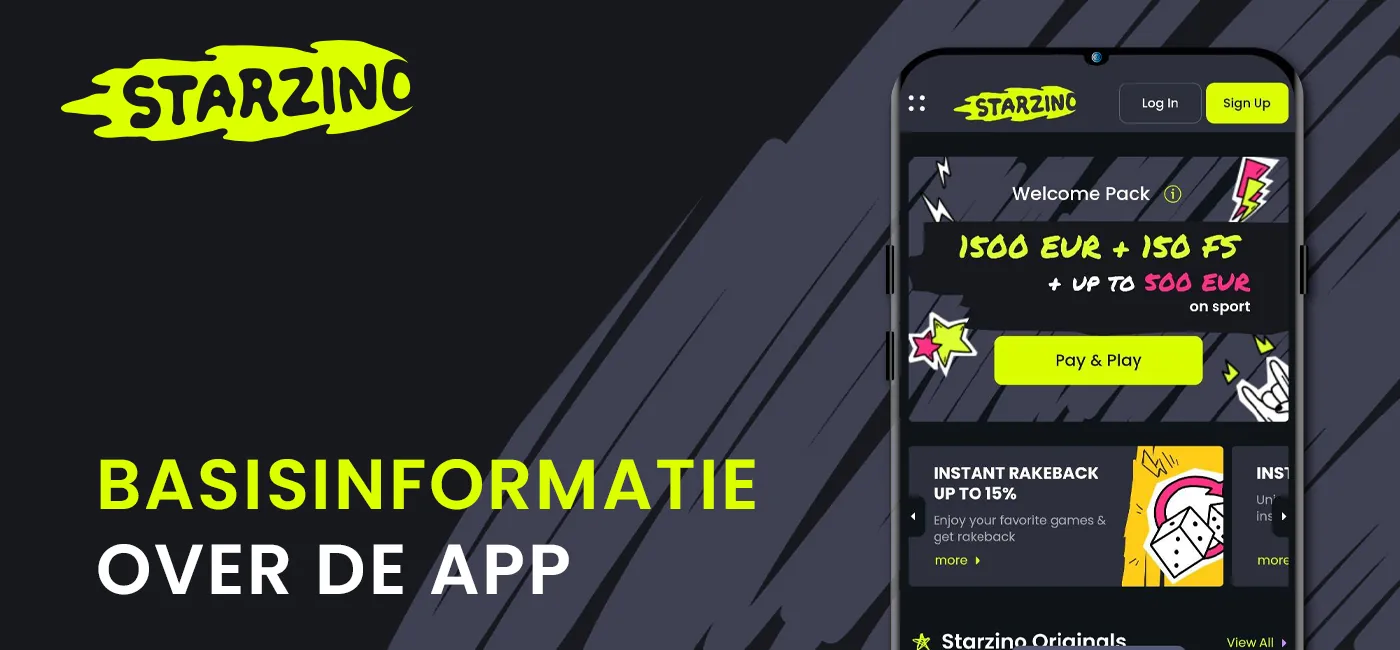 Algemene informatie over de Starzhino mobiele app