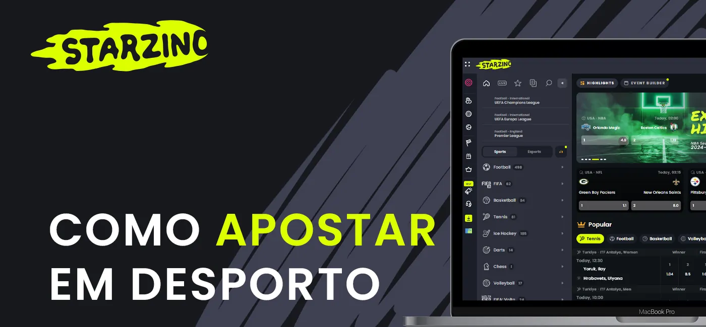 Hoe wedden op sport op de site van bookmaker Starzino? 