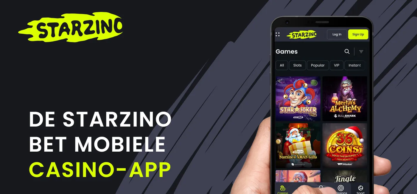Starzhino mobiele app voor online casino