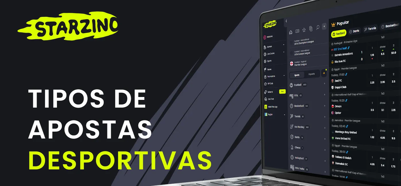 Sporten beschikbaar voor weddenschappen op de Starzino online platform website 